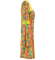 narrenwelt Kostüm Hippie SUMMER Kleid mit Trompetenärmeln
 Damen Fasching 38 - 44