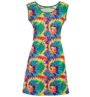 narrenwelt Kostüm Hippie HOPE Kleid  Damen Fasching 34-40