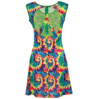 narrenwelt Kostüm Hippie HOPE Kleid  Damen Fasching 34-40