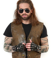 narrenwelt Punk Handschuhe schwarz Kostüm Accessoires