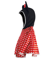 narrenwelt Kostüm Maus Cape Kind Mäuschen Umhang Babykostüm Comic Mouse Gr. 116