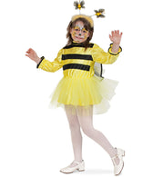 narrenwelt Biene Kleid mit Flügeln Kinder 104 - 128