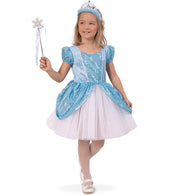 narrenwelt Kostüm Ice Queen Königin Kleid Mädchen Gr. 104 - 128