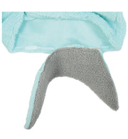 narrenwelt Kostüm Hai Sharky Oberteil + Kapuze +Handwärmer Tierkostüm Tier Kinder Gr. 104 - 128  Karneval