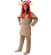 narrenwelt Kostüm Indianer Grosse Feder 2tlg Gr XXL