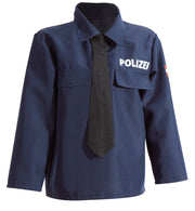 narrenwelt Kostüm Polizist Austria Polizei 4tlg Anzug blau + Schlips+ Mütze Kinder Gr 104-152