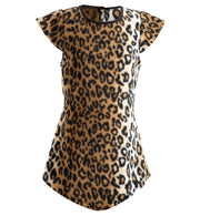 narrenwelt Kostüm Katze Schnucki Leopard Kleid Mädchen Fasching Kinder-Kostüm Plüsch Gr. 104 - 128