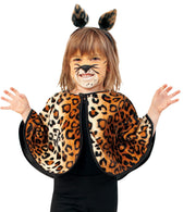 narrenwelt Kostüm Leopard Katze Cape Leo Umhang Kinder Fasching 98-116